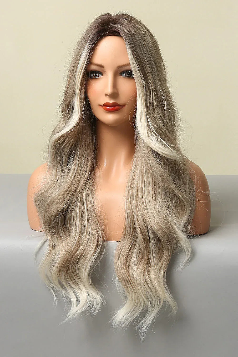 26'' Full Machine Made Long Wave Synthetic Wig - 