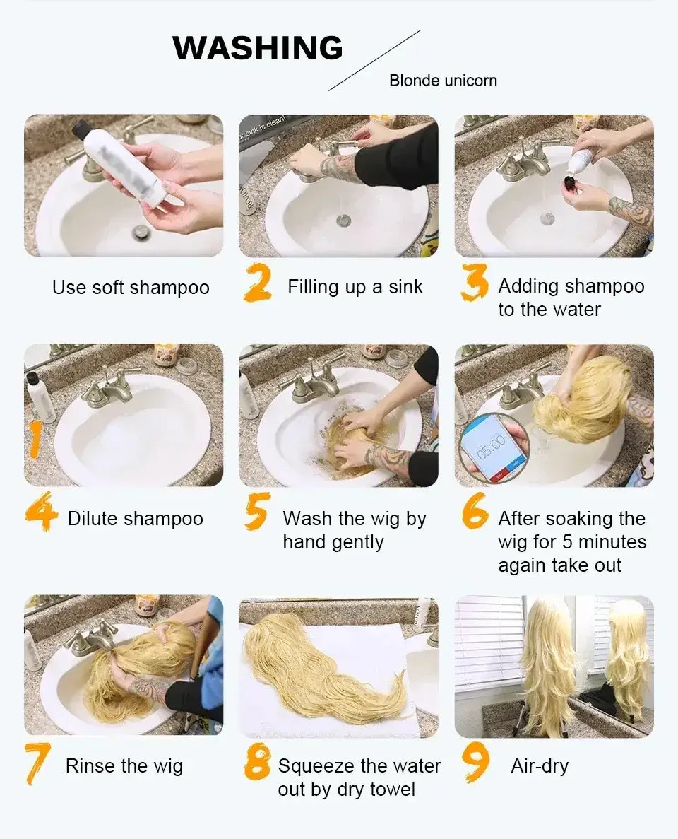 Center-Parted Long Red Curly Synthetic Wig for Halloween, Cosplay, and Daily Use - 