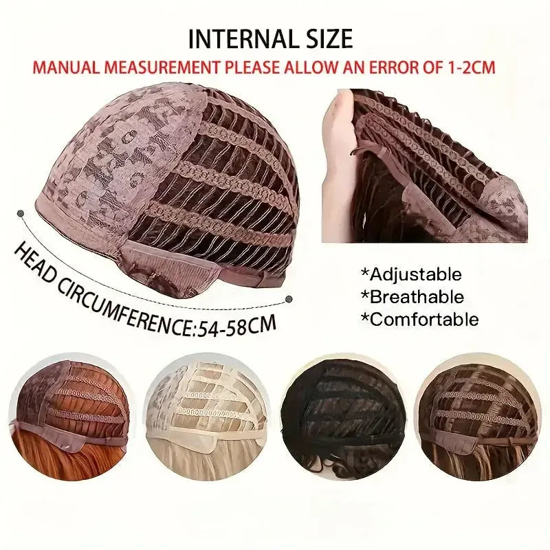 Light Gray Pixie Cut Wig - Thick Synthetic Hair with Rose Mesh Hat for Everyday Wear - 