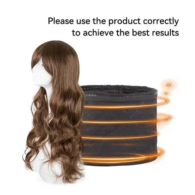 Wig Steam Cap - Handheld Electric Hair Steamer for Deep Conditioning and Thermal Treatment at Home - 