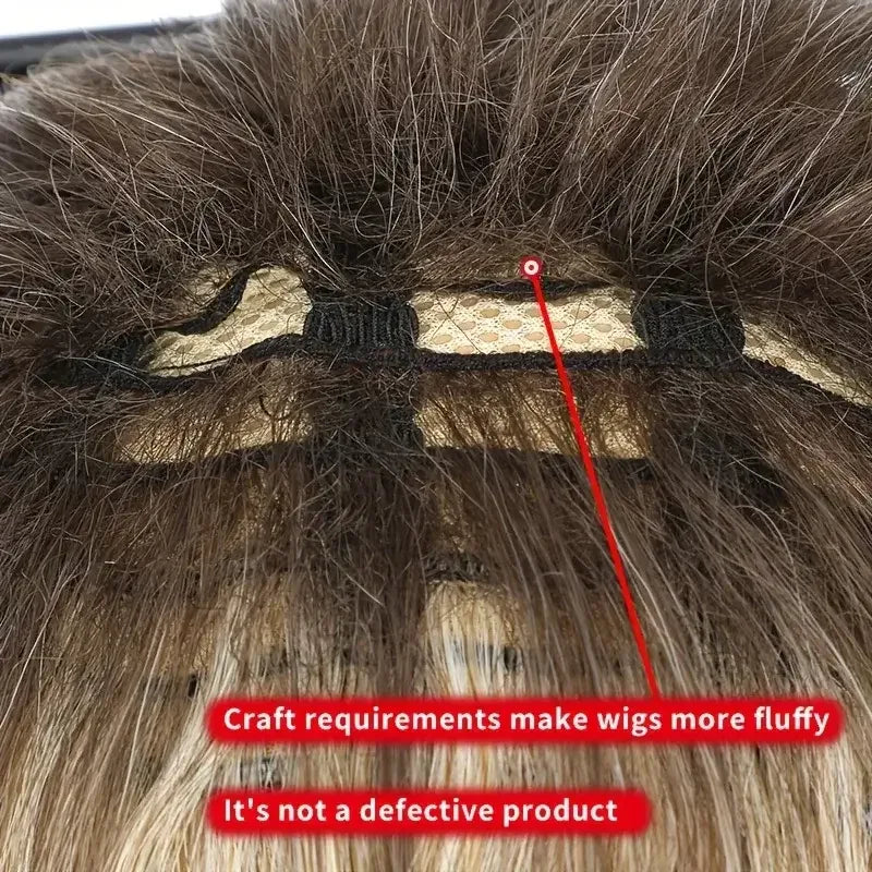 Women's Synthetic Wigs - Heat-Resistant Blonde Wig with Dark Brown Roots for Daily Wear - 