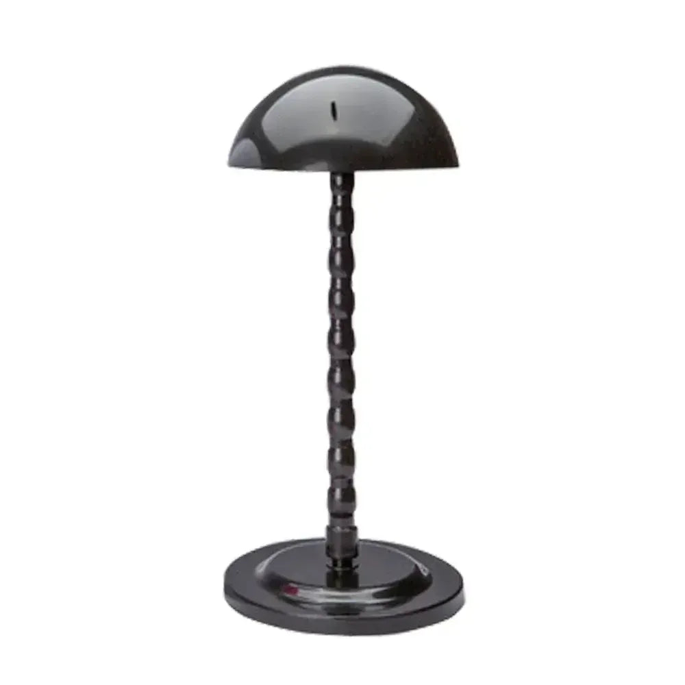 Wig Stand Portable Holder - Mushroom Top Plastic Folding Stable Durable Hair Display Holder for Styling Wigs and Toupee - 