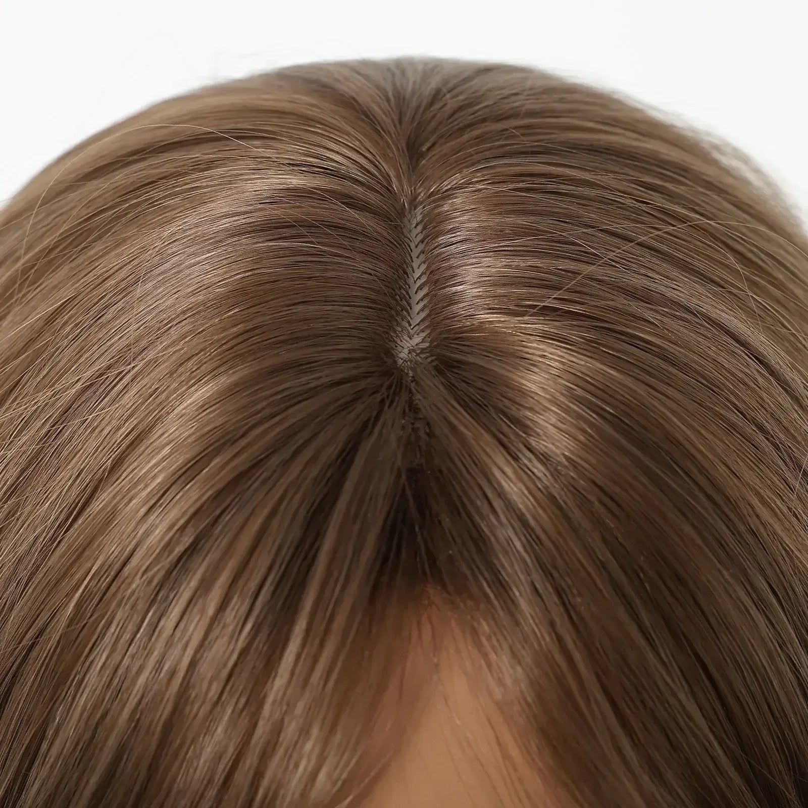 Honey Brown Wavy Synthetic Wig Short Curly Hair with Bangs for Cosplay and Daily Wear - 