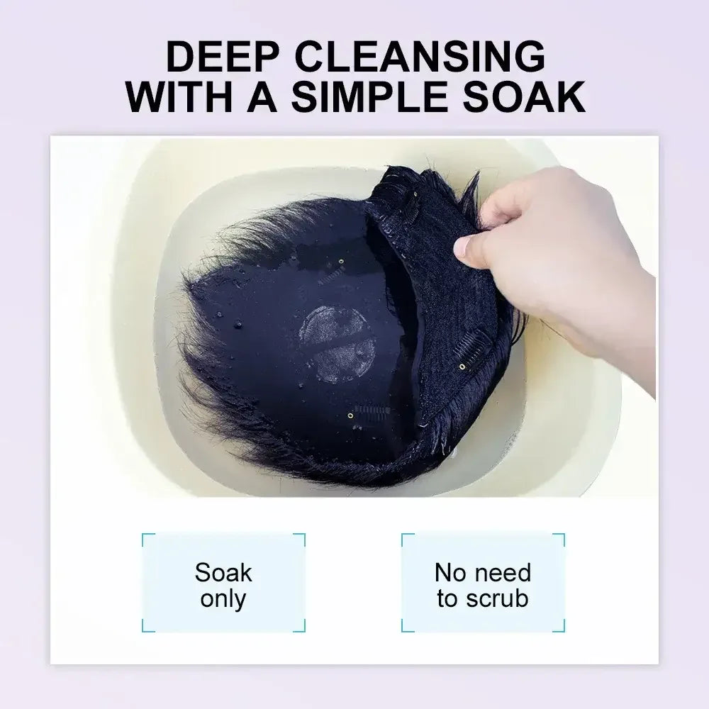 PURC 2-IN-1 Professional Sulfate-Free Wig Shampoo for Synthetic & Human Hair - Moisturizing Cleanser with Long-Lasting Fragrance - 