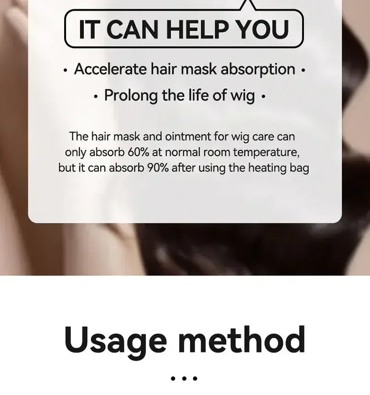 Wig Steam Cap - Handheld Electric Hair Steamer for Deep Conditioning and Thermal Treatment at Home - 