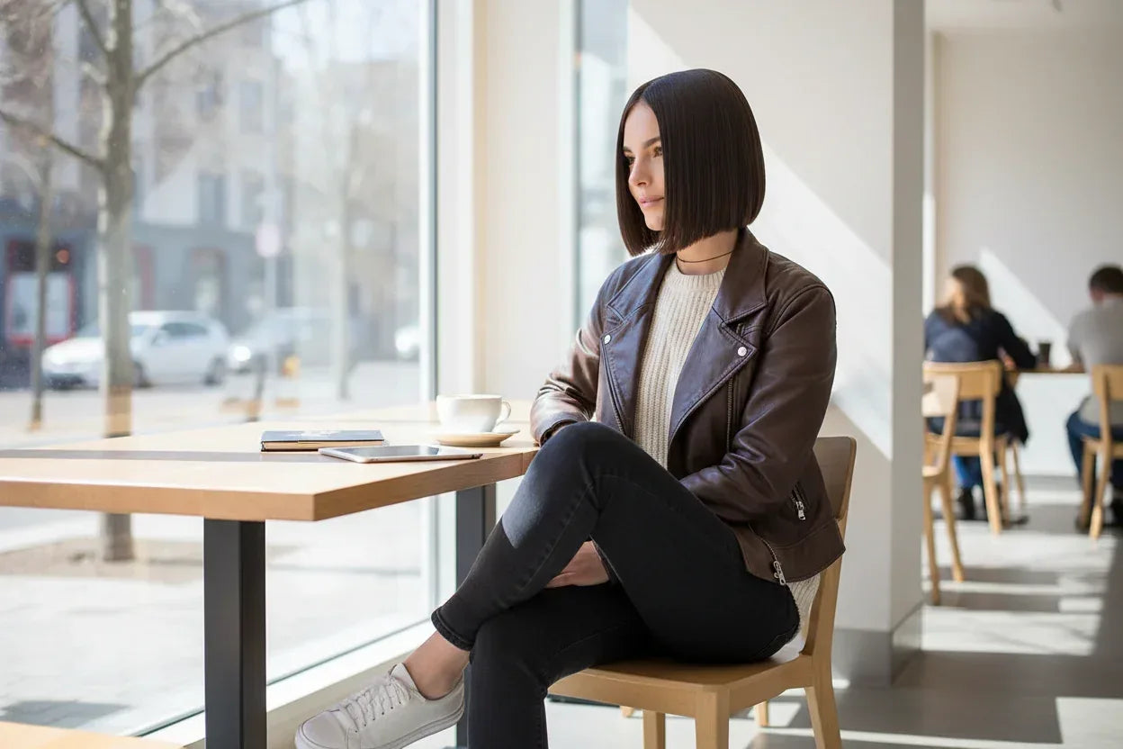 Brown Ombre Bob Coffee