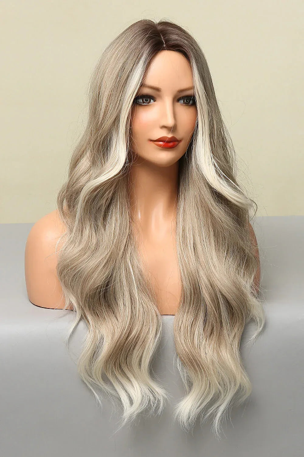 26'' Full Machine Made Long Wave Synthetic Wig - 