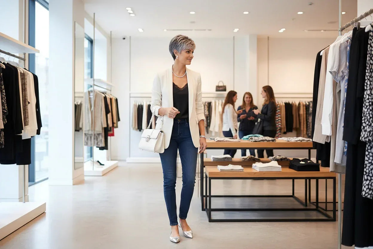 Light Gray Pixie Wig Shopping