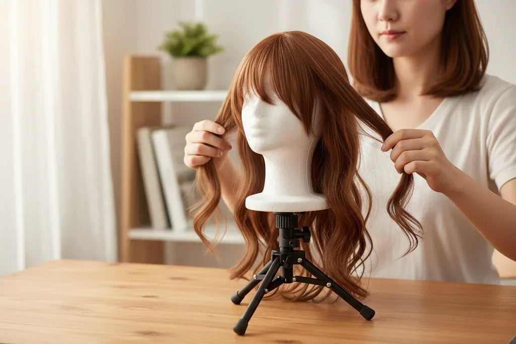 Mannequin Head Styling Detail