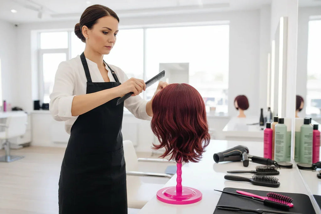 Mushroom Wig Stand Salon