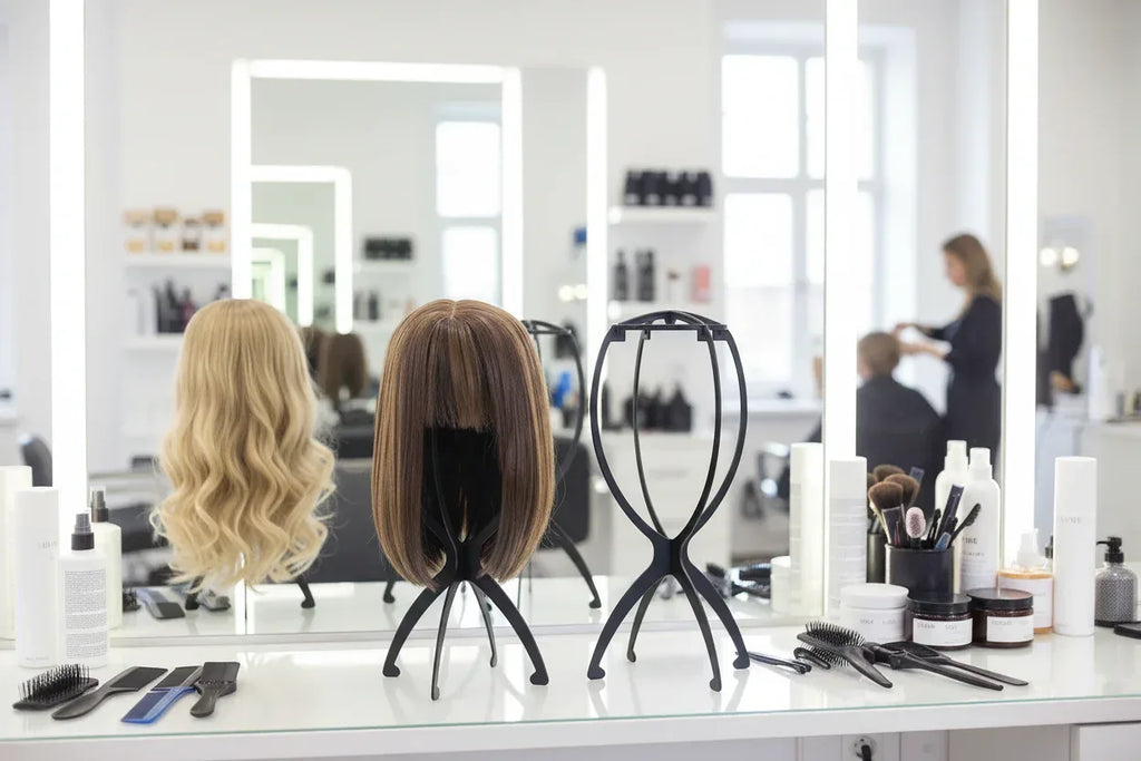 Portable Wig Stand Salon