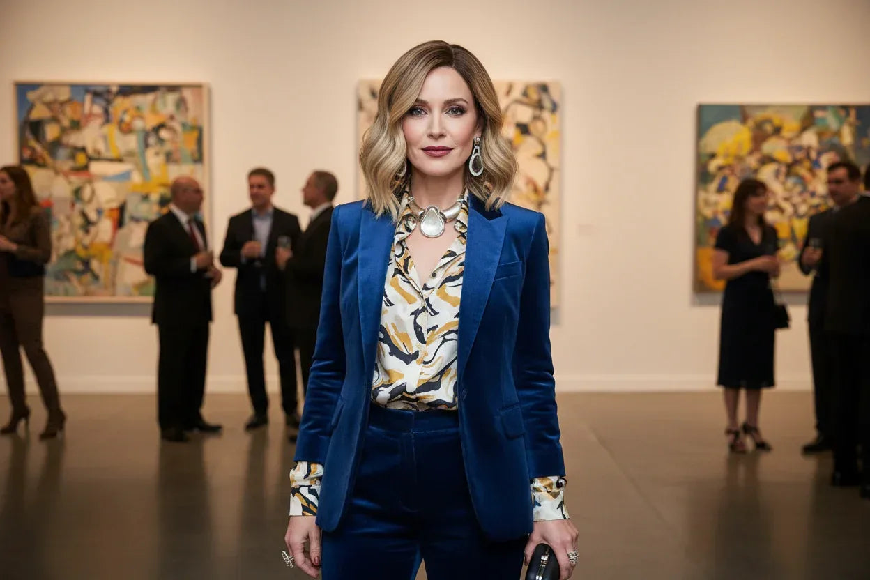 Women's Synthetic Wigs - Heat-Resistant Blonde Wig with Dark Brown Roots for Daily Wear - 